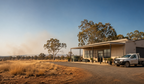 Australian business premises exposed to hot, dry El Niño conditions and elevated bushfire risk.